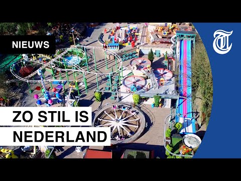 Drone filmt uitgestorven Nederland