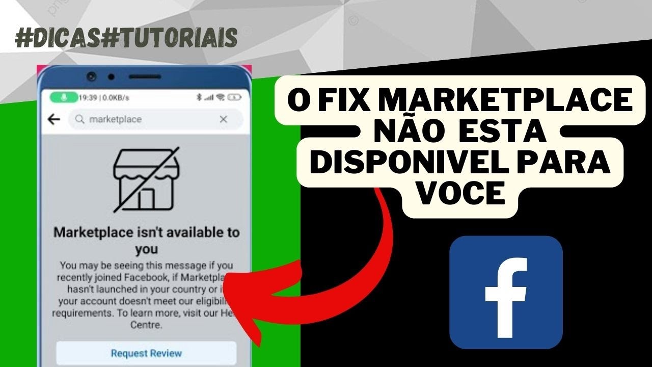Como consertar o Facebook Marketplace não está disponível para você ...