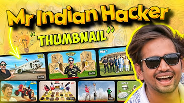 Mr Indian hacker jaisa thumbnail kaise banaye ?|| How to make thumbnail like Mr Indian Hacker ?