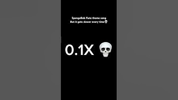 SpongeBob flute theme song but it gets slower every time #funny #music #emoji #shortvideo