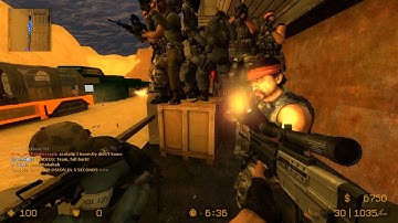 Counter Strike Source Zombie Escape mod online gameplay on UT2004 Convoy map