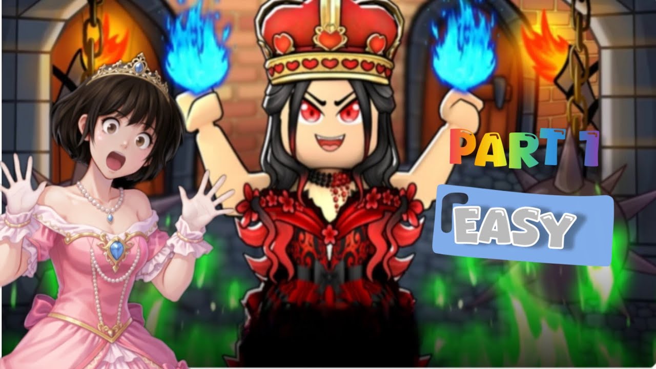 Escape the evil queen obby || no please don't kill me🥺|| gameplay with me 💖