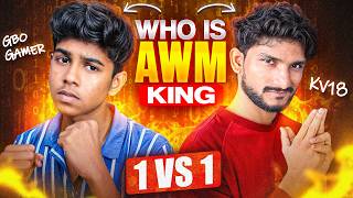 Gbo Gamer Vs Kv18 Only Awm Headshots 1Vs1 Free Fire Telugu