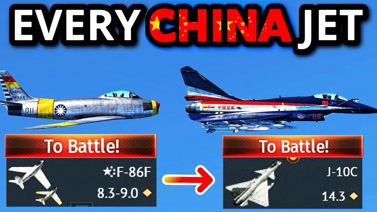 1 KILL IN EVERY CHINA JET EXPERIENCE (Lowtier to Toptier 2026)