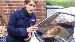 How to remove the front and rear screen from an MGB-GT