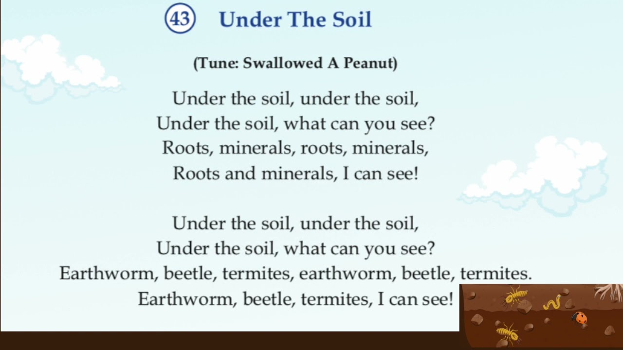 Under The Soil | English Rhymes for Senior Kindergarten (5-6 Years old) | Podar Prep Preschool