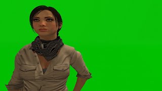 Green Screen Far Cry Liza Snow Chroma Key 3D Model Animation Free Effect Mask