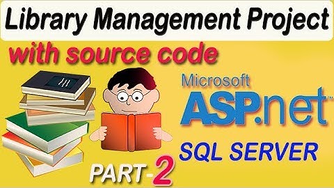 Library Management System project in ASP.NET C# with source code PART #2