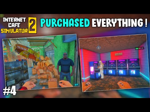 BUYING EXPENSIVE GAMING SETUP FOR MY INTERNET CAFE || INTERNET CAFE SIMULATOR #4