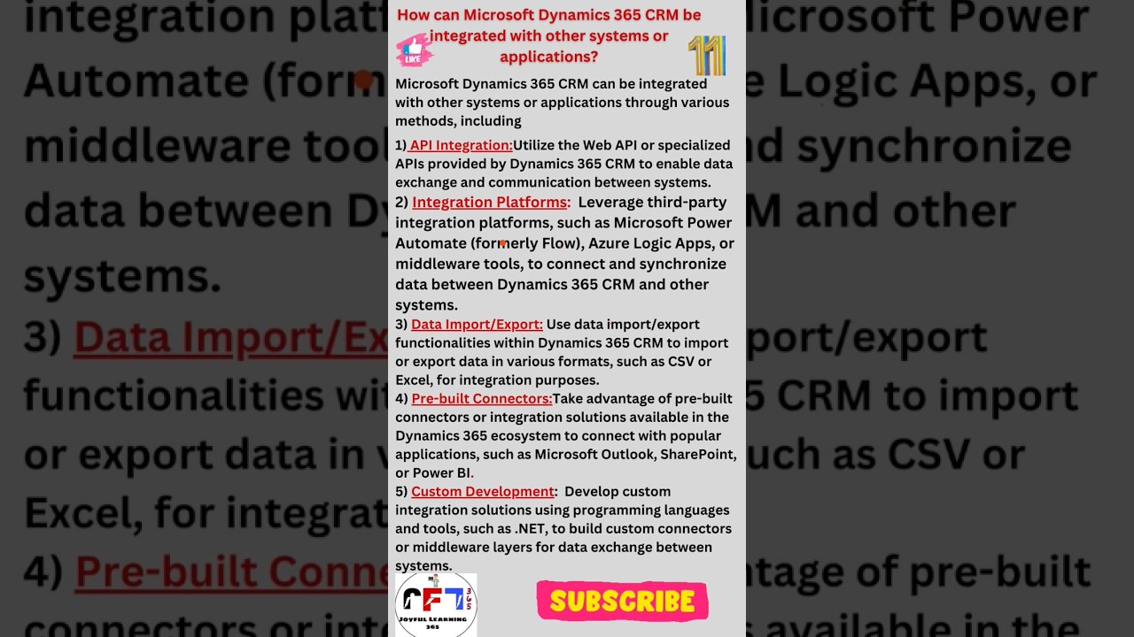 How can Microsoft Dynamics 365 CRM be integrated with other systems or applications?