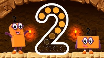 Numberblocks 2 Number Magic Run - Meet the Number Two with Numberblocks | CBeebies Go Explore Game