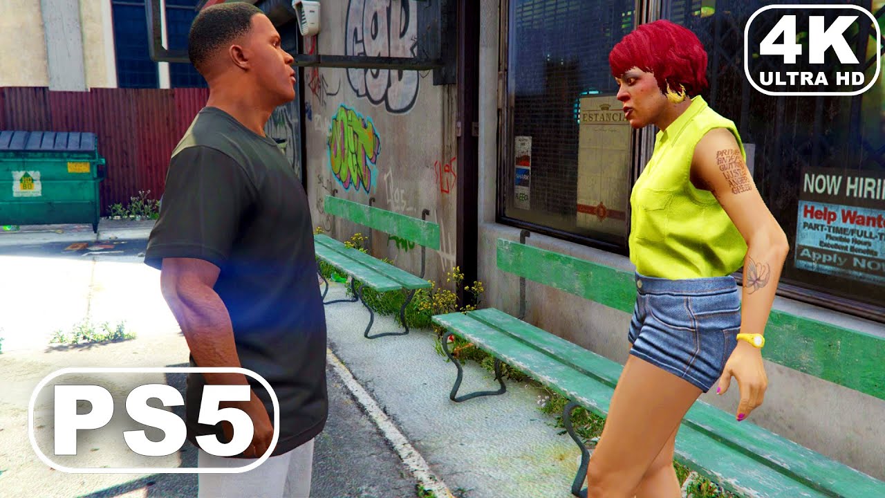 Grand Theft Auto 5 Franklin Tow Truck Mission With Tonya 4k 60fps