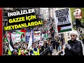 Londrada gazze iin protesto binlerce kii gazze iin topland  a haber