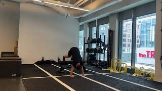 1.5 Rep Feet Elevated Pike Push Up
