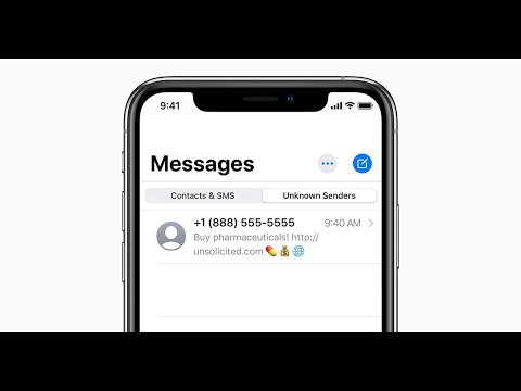 How To Filter Unknown Senders On IPhone - YouTube