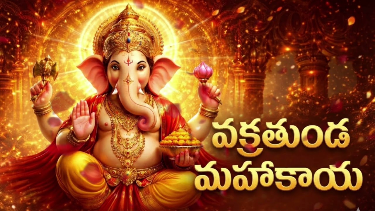 Ganesh Telugu Devotional Song | Peaceful Bhajan | Morning Prayer