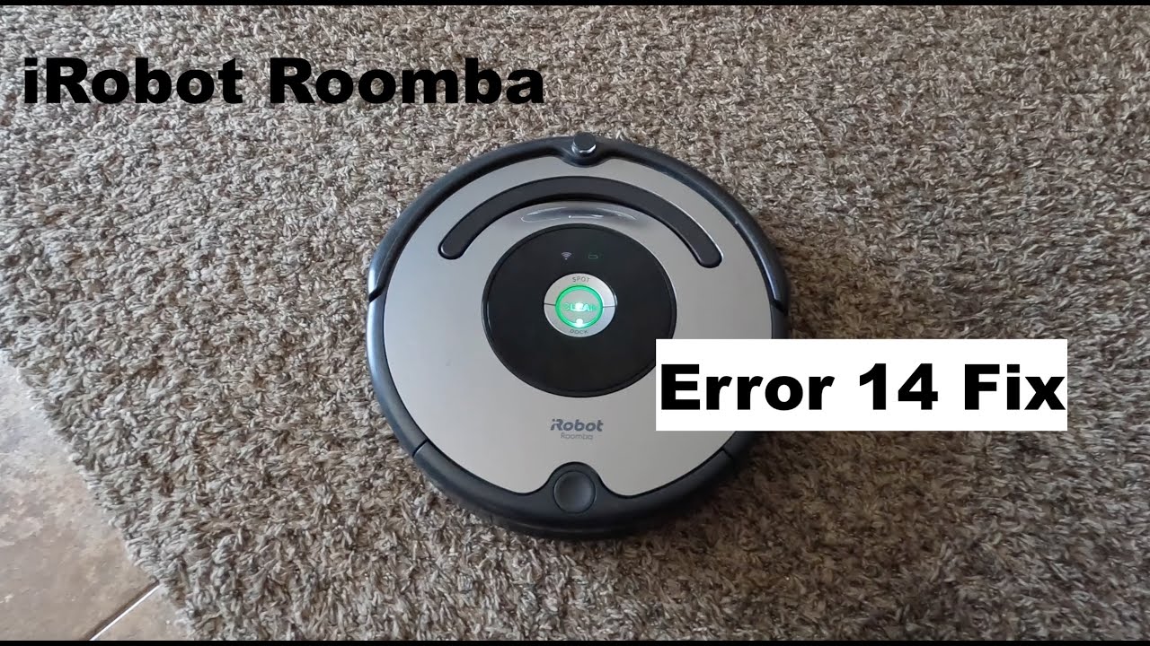 Fix Roomba Error 14 Bin Not Detected - YouTube