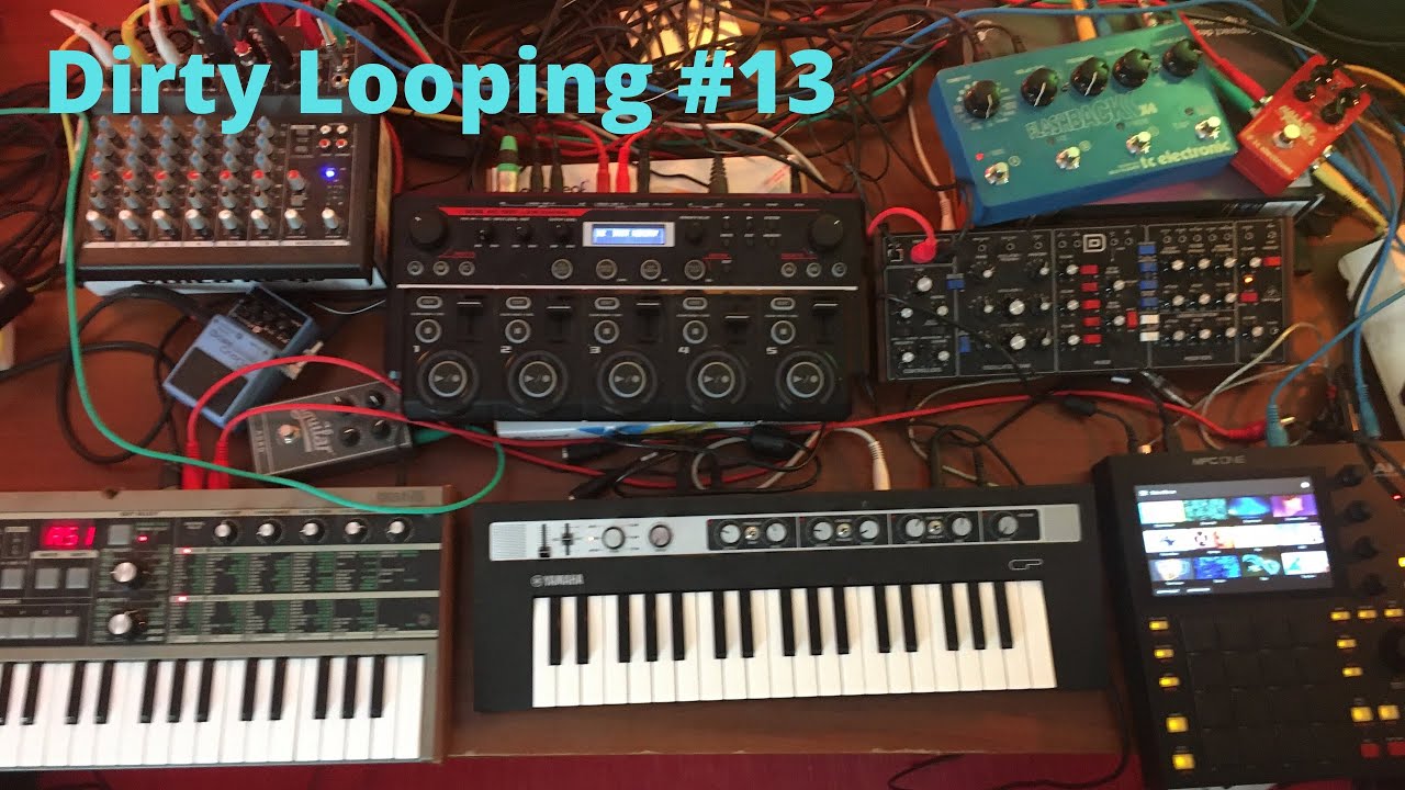 Dirty Looping 13/MPC one/Behringer Model D/Boss RC505/ YouTube