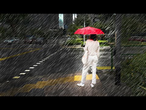 4K Rain Walking Tour : Depot Road : Singapore RAIN ASMR