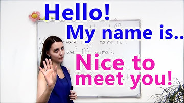 HELLO! NICE TO MEET YOU! BEGINNER LESSON 1