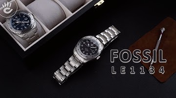 Review đồng hồ Fossil LE1134 vỏ máy thiết kế dày dặn 12mm với khả năng chịu nước 10atm.