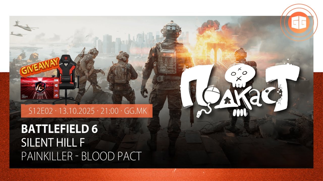 GG Подкаст S12E02 - Painkiller, Hades II, Battlefield 6