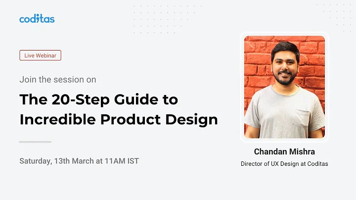 Webinar on 'The 20-Step Guide to Incredible Product Design' - DayDayNews