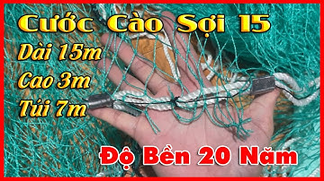 Lưới Vét Cước Cào Sợi 15 Thái Lan Độ Bền 20 Năm - Lưới Kéo Cá Thịt - Lưới Quét Cá To 0987782098