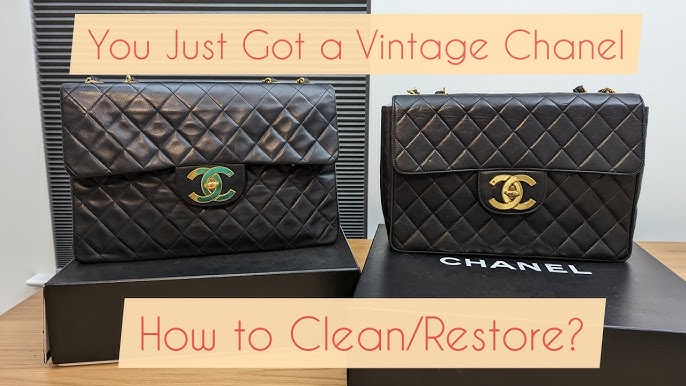 DIY Restoration/Facelift of 26 year old Vintage Chanel lambskin