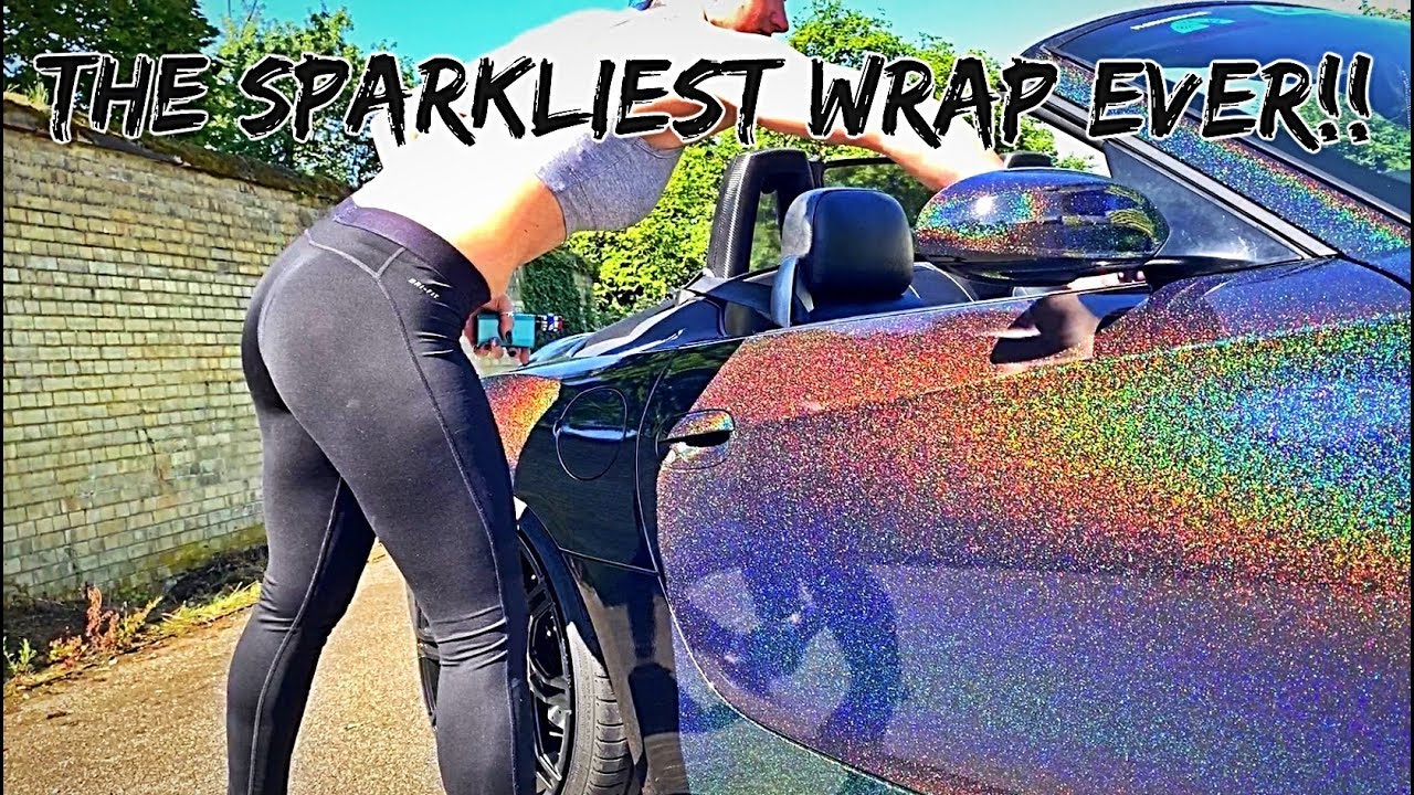 INCREDIBLY SPARKLY Z4 WRAPPED in KPMF Morpheus black - YouTube
