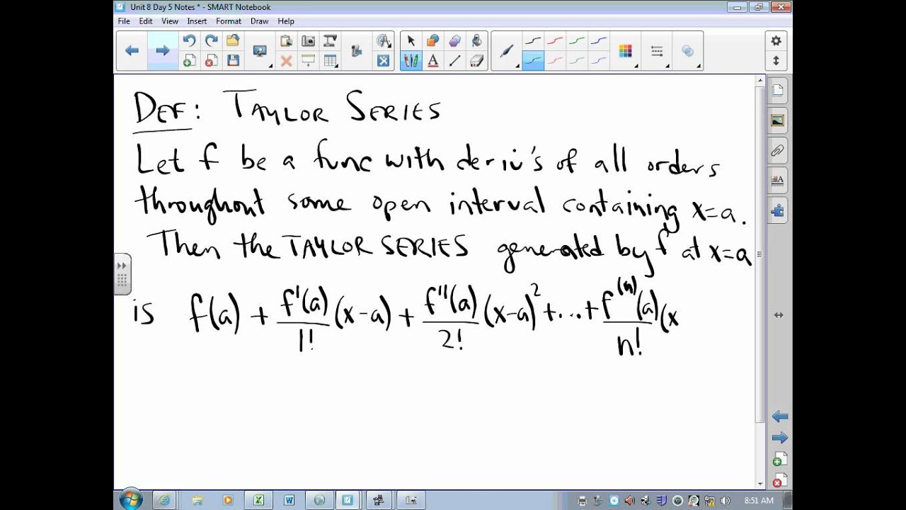 ca calculus bc video lesson 8 5 maclaurin and taylor series youtube ap calc bc format