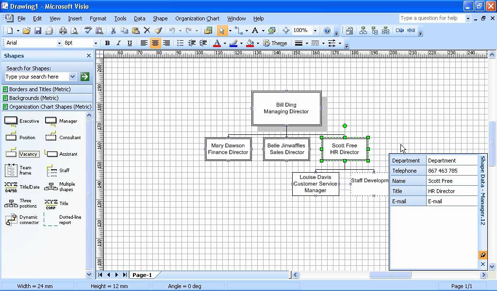 How To Edit Visio Org Chart