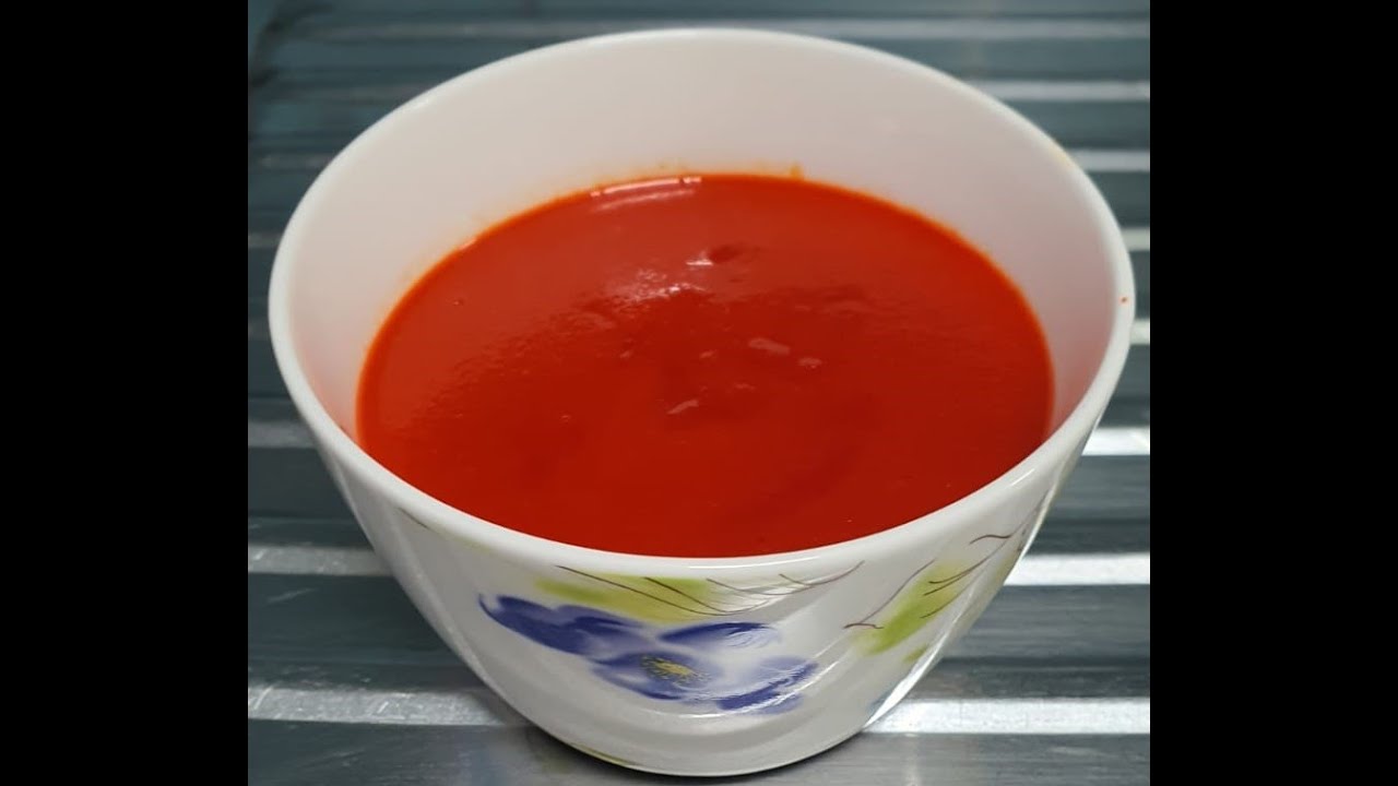 Homemade Red Chilli Sauce Recipe l Easy Chilli Garlic Sauce l Schezwan