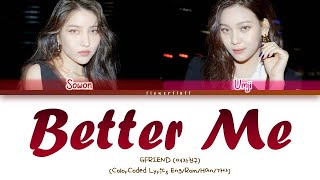 Gfriend  sowon U0026umji   Better Me colorcoded S Engromhan