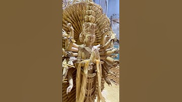 Tôn tượng Thiên Thủ Thiên Nhãn cùng Kim Đồng Ngọc Nữ