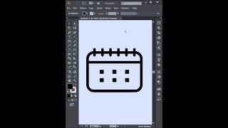 Calendar Icon Design in Adobe Illustrator #icondesign #shorts
