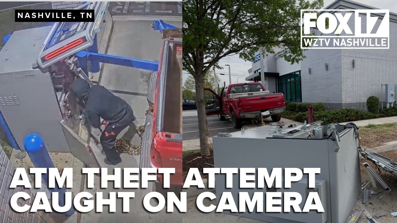 Caught on camera: Suspects attempt to break into ATM using stolen ...