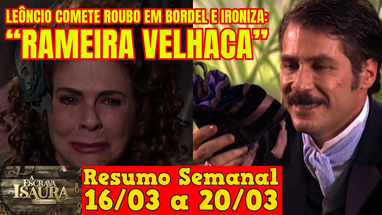 A Escrava Isaura - 😍 Resumo Semanal da Novela A Escrava Isaura de 16 a 20 de Março!