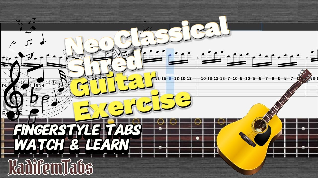 NeoClassical Shred Guitar Exercise Tabs YouTube
