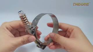 T   BOLT  CLAMP WITH SPRING    .