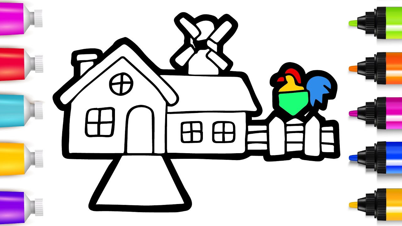 How to Draw a Cute House | Easy Step by Step Tutorial - YouTube