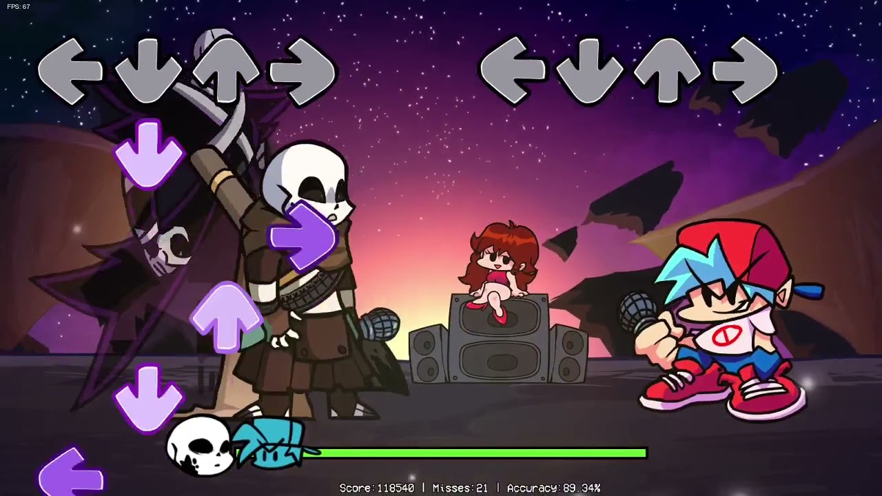 *FNF* XTale Mod FULL WEEK. Showcase YouTube