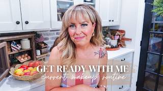 GET READY WITH ME // MY CURRENT SELF TANNING, EYELASH & MAKEUP ROUTINE // CHARLOTTE GROVE FARMHOUSE