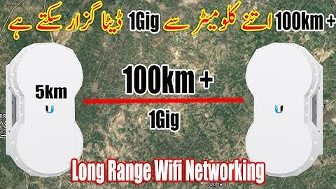 100Km + Internet Connectivity - Long Range Wifi networking - 1 Gig Data Transfer - Muneer Network