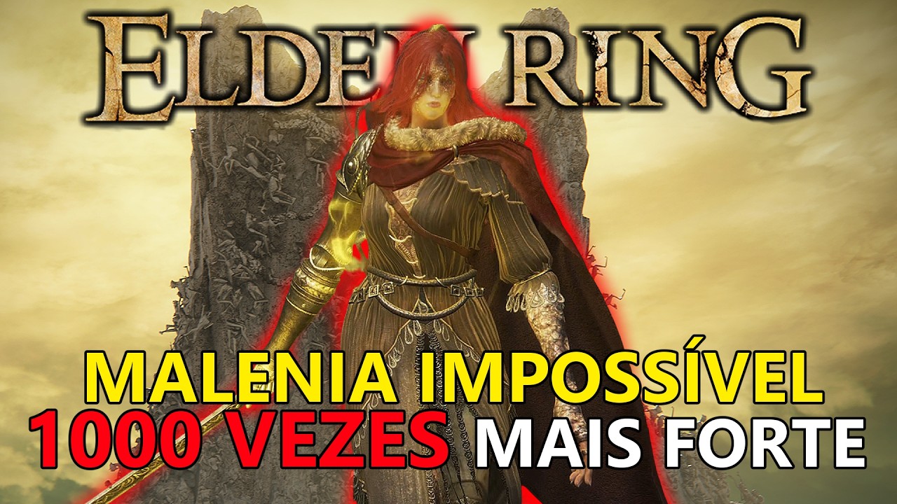 ELDEN RING COM A BUILD MAIS OP VS MALENIA 1000 VEZES MAIS FORTE ...