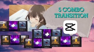 5 combo transition on capcut
