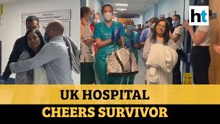Covid-19: UK hospital celebrates recovery of first ICU patient