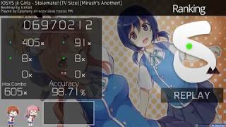 osu! | Epiphany | IOSYS jk Girls - Stalemate! (TV Size) [Mirash's Another!] +HDDT 98.71% FC 350pp #1