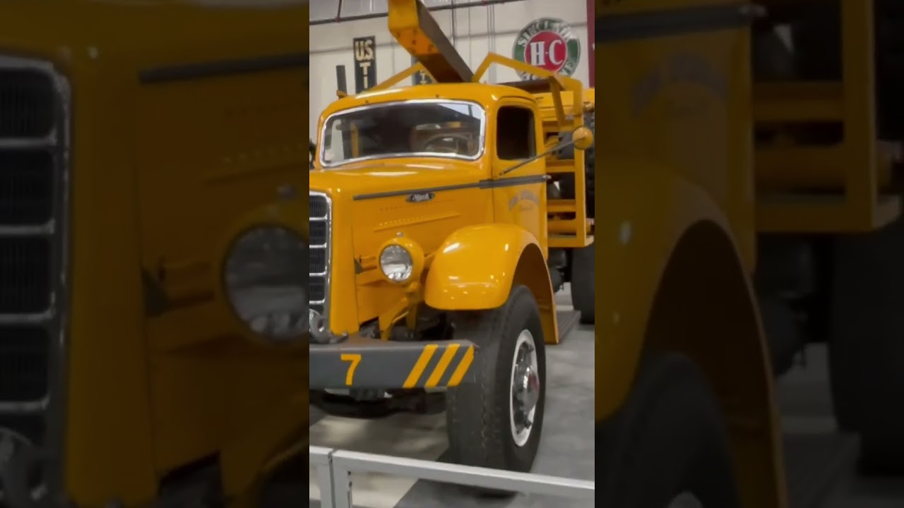 Vintage Mack Log Truck and many more old Macks at Walcott Iowa 80 Worlds Largest Truck Stop
