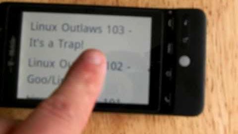 HTC Hero Browser Navigation